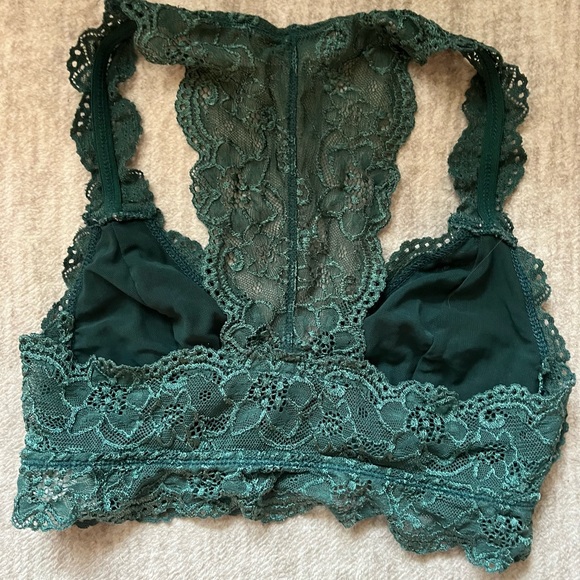 Francesca’s, Lacerback Bralette in Green, Size Small - Picture 2 of 2